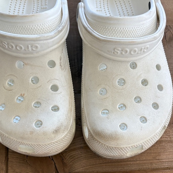 White Crocs Clogs - Picture 3 of 5